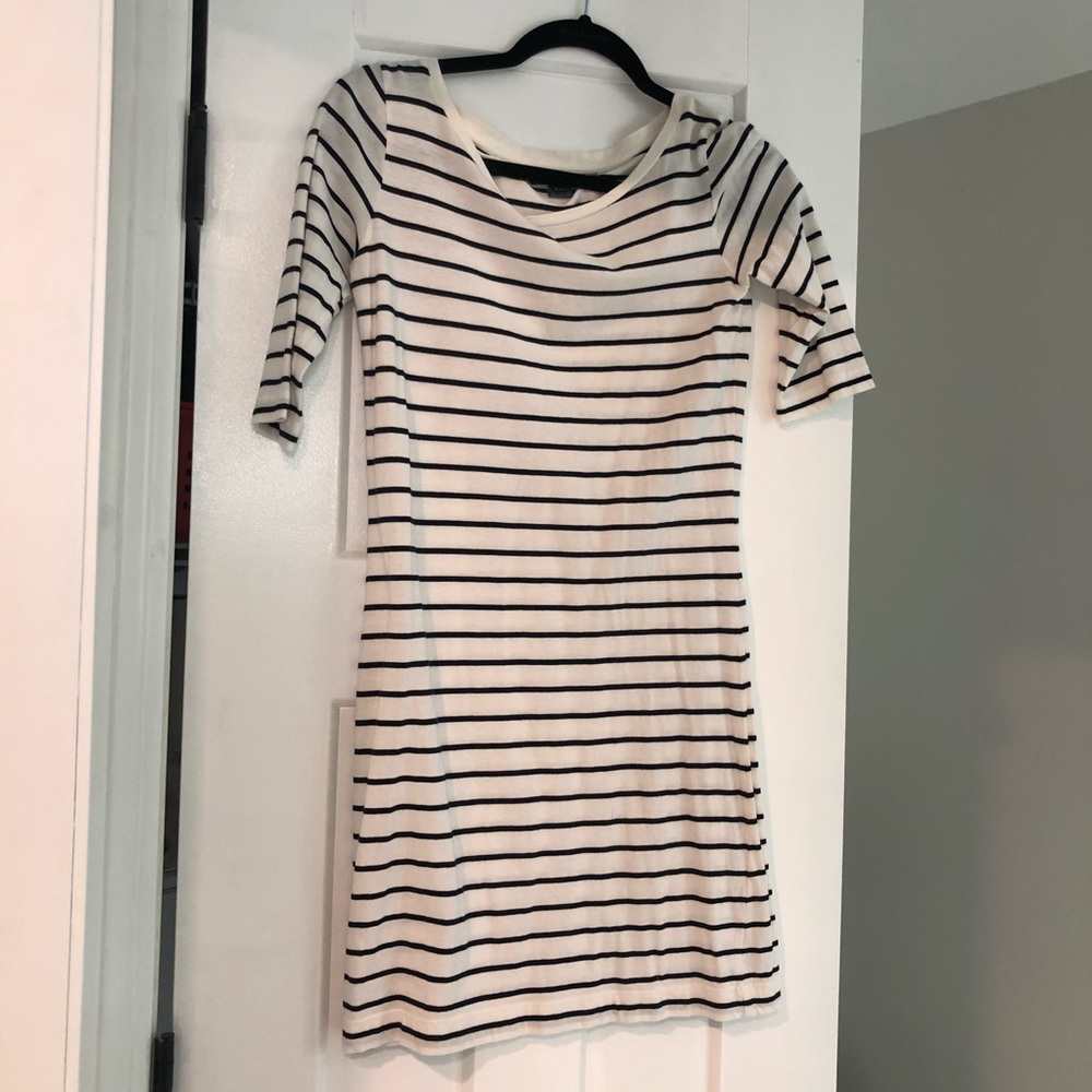 Black and white Striped dress
